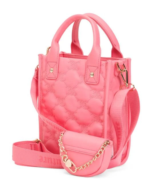 Juicy Couture 2pc Convertible Tote Set With Coin Pouch 4