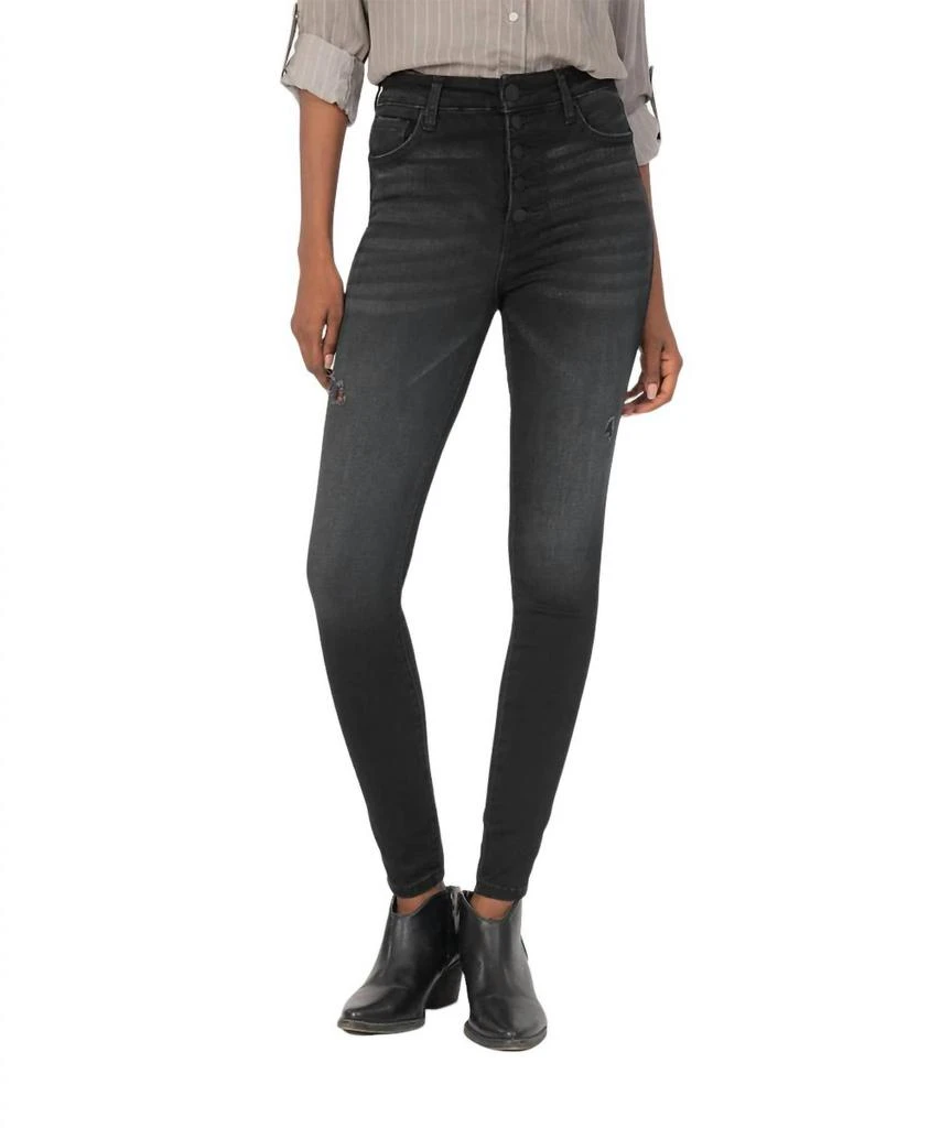 KUT from the Kloth Mia High Rise-Fab Ab-Skinny Jean In Enthused 1