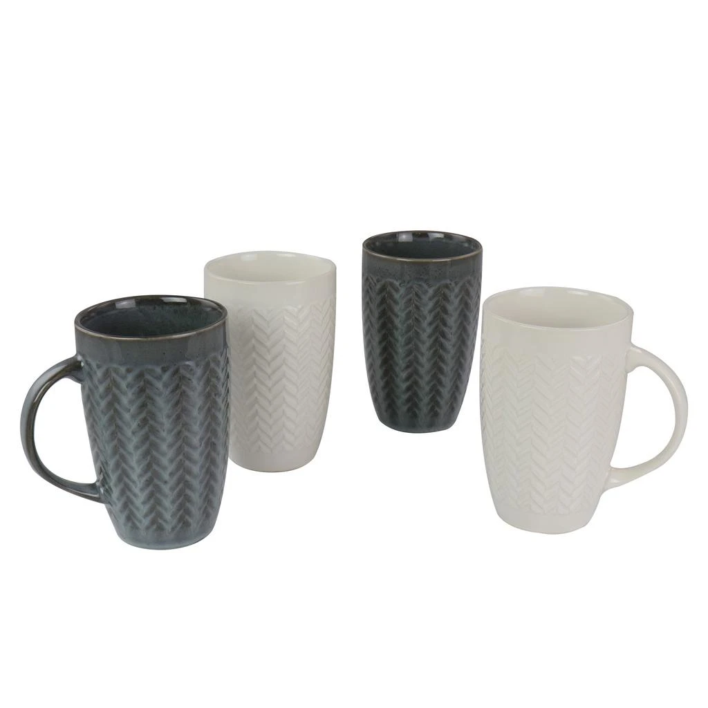 Gibson Home 22 oz Stoneware Mug set of 4 2