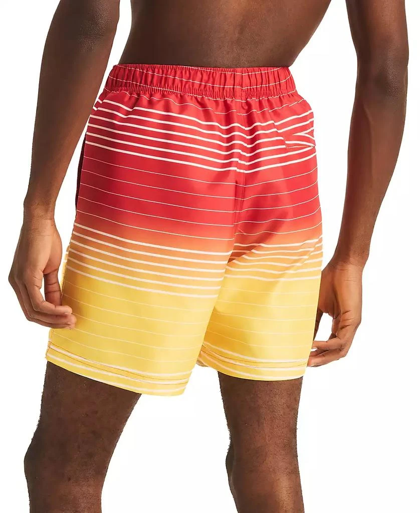 Nautica Men's Ombre Stripe Full Elastic 6" Swim Trunks 2