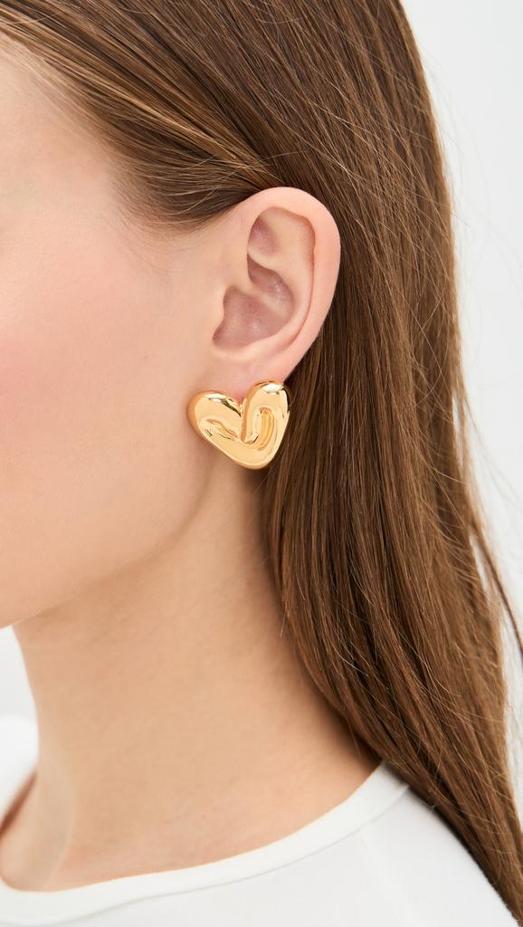 Missoma Puffy Heart Oversized Stud Earrings