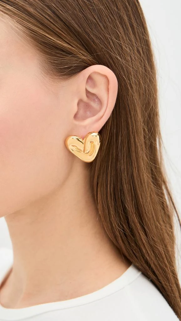 Missoma Puffy Heart Oversized Stud Earrings 2