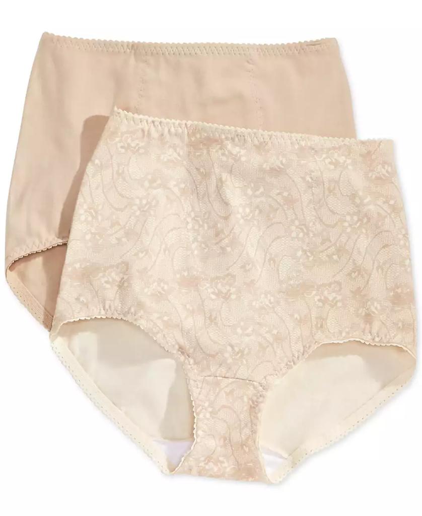 Bali Women's  Light Tummy-Control Cotton 2-Pack Brief Underwear X037