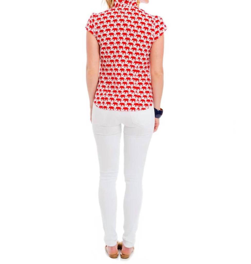 Elizabeth McKay Elizabeth Mckay - Elephant Print Blouse