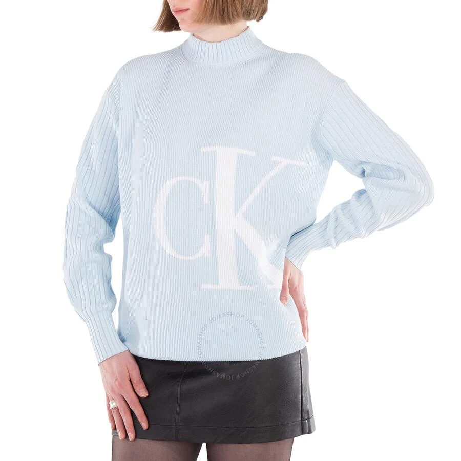 Calvin Klein Blown Up Off Placed Logo Print Dress 3