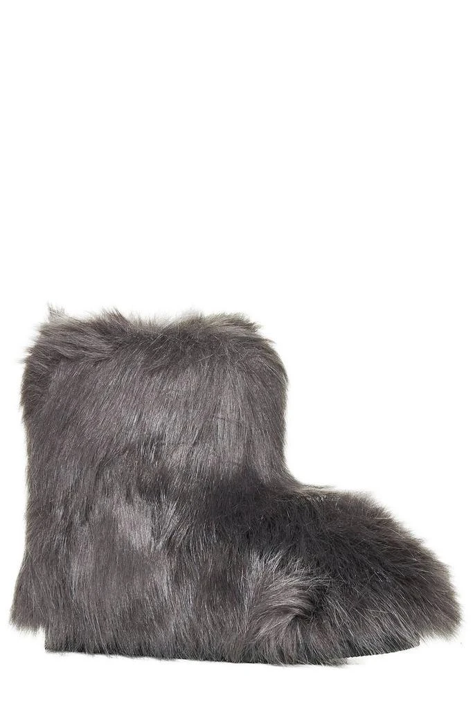 STAND STUDIO Stand Studio Faux-Fur Round-Toe Ankle Boots 2