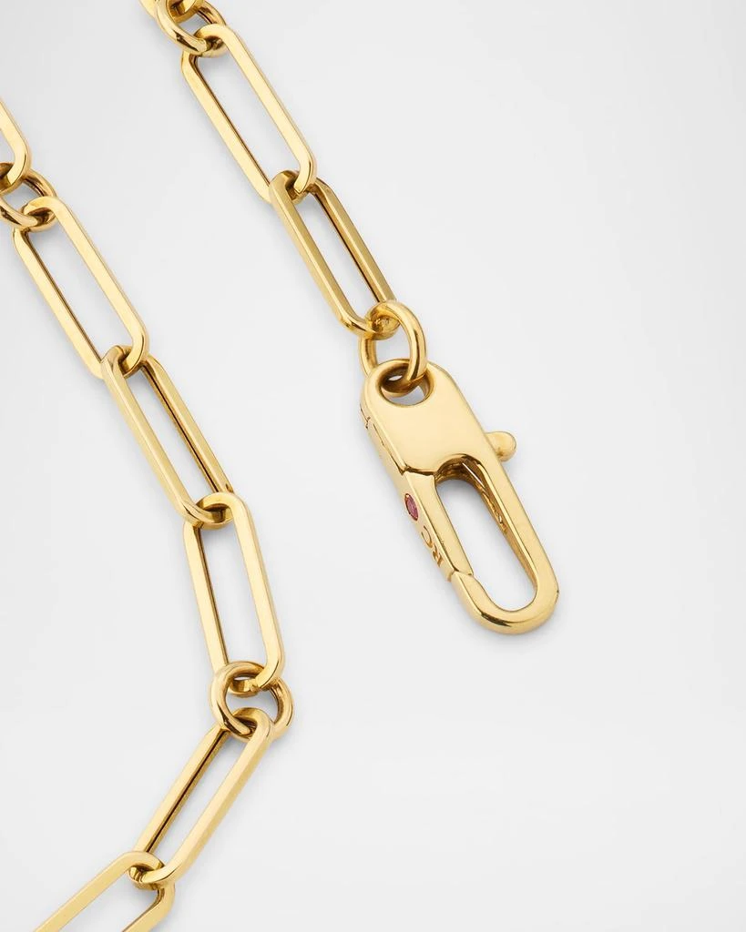 Roberto Coin 18K Yellow Gold Obelisco Medallion Diamond Necklace 4