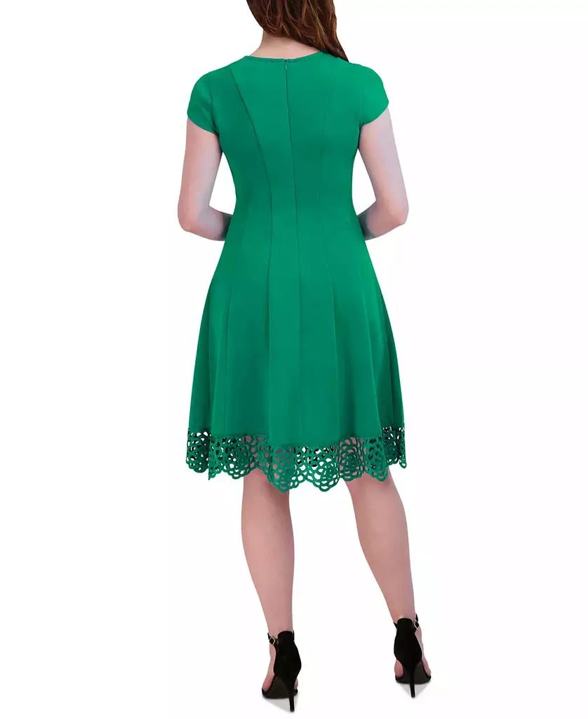 Donna Ricco Women's Round-Neck Sleeveless Fit & Flare Dress 2
