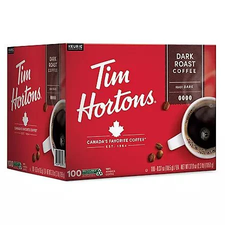 Tim Hortons Tim Hortons Premium K-Cup Coffee Pods, Dark Roast, 100 ct. 7