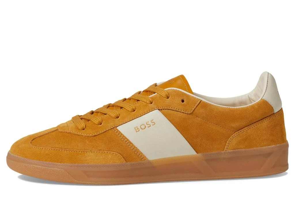 Hugo Boss Suede Leather Block Low Profile Sneakers 4