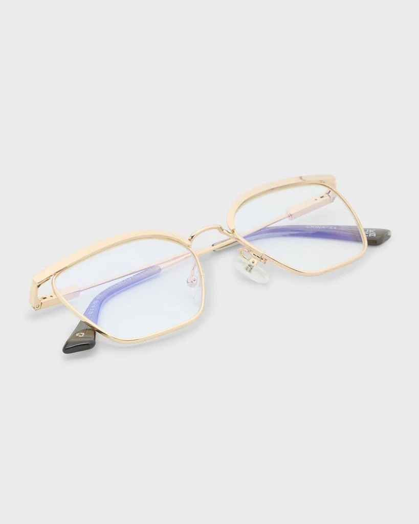 The Book Club Be a Wolf Metal Cat-Eye Glasses 5