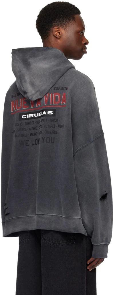 WILLY CHAVARRIA Gray 'Fresno' Hoodie 3