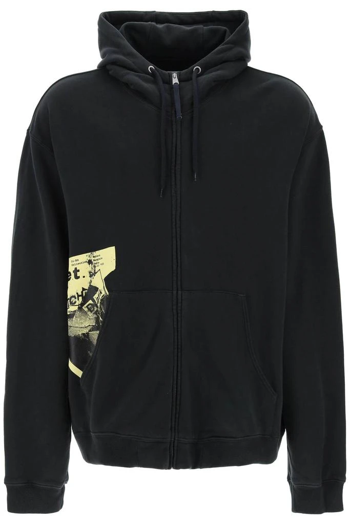 MAISON MARGIELA "maxi zip-up sweatshirt with 1