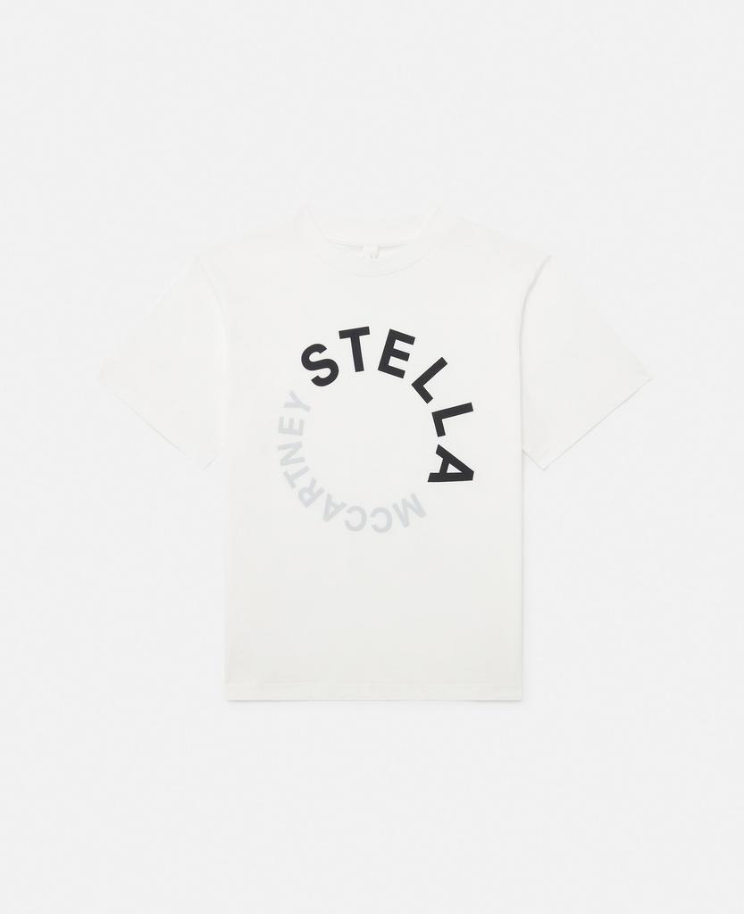 Stella McCartney Stella McCartney - Logo Graphic T-Shirt, Woman, White, Size: 5