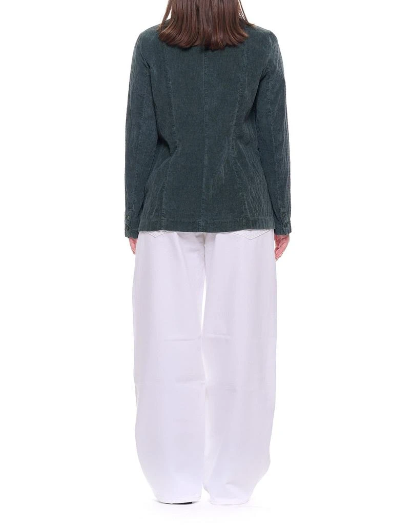 TRANSIT Single-Breasted Green Cotton Corduroy Blazer 5