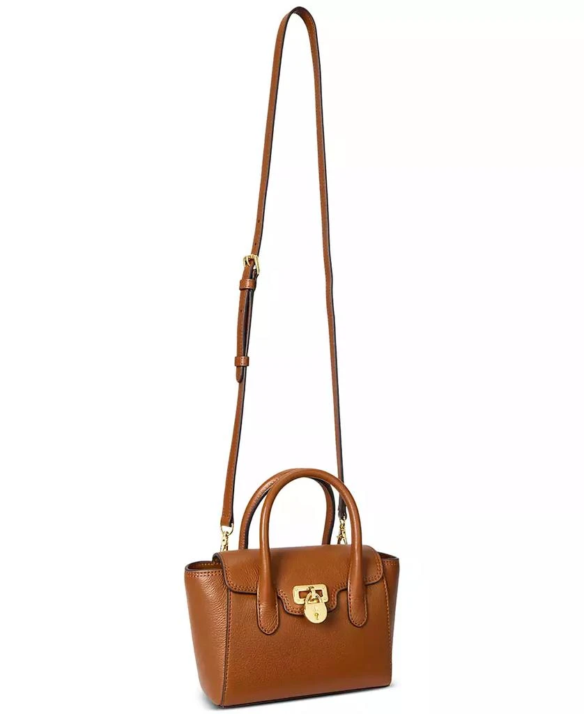 Ralph Lauren Tanner Small Pebbled Leather Satchel 5
