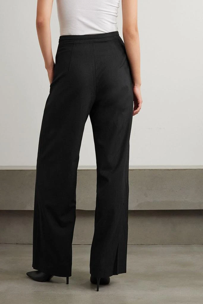 Cult Gaia Tasha cutout pleated woven wide-leg pants 3