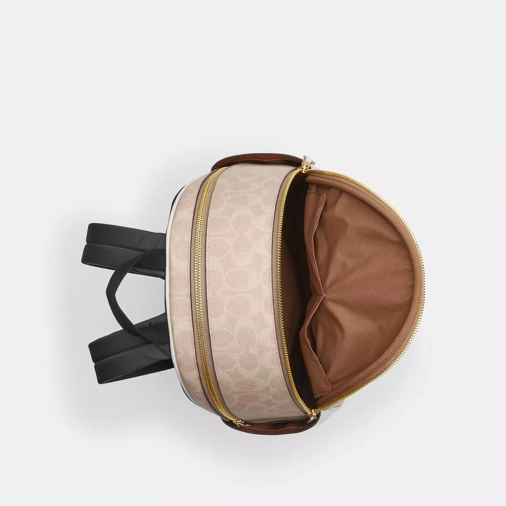 Coach Court Backpack In Signature Canvas 2