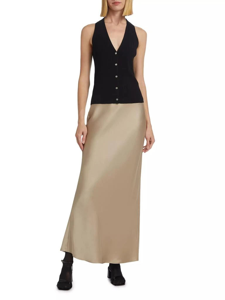 Vince V-Neck Cotton-Blend Vest 2