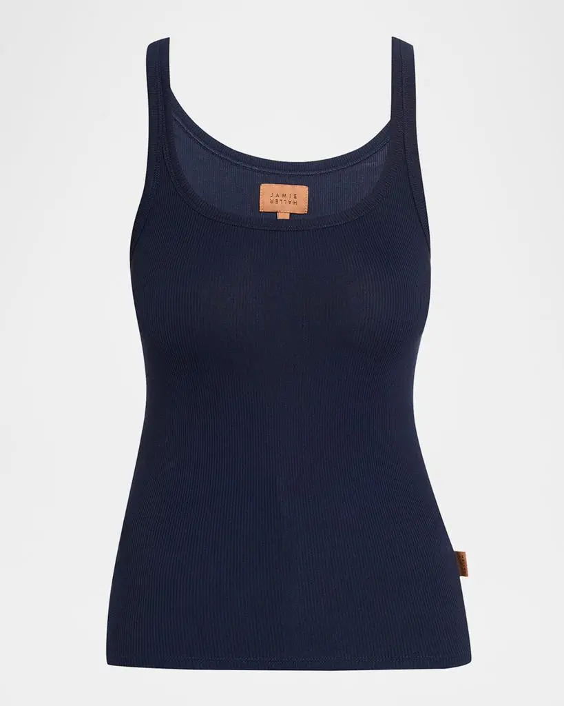 Jamie Haller Scoop-Neck Rib Undershirt