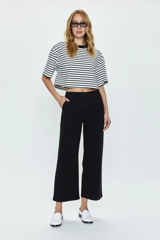 Pistola Denim Sophia Wide Leg Pant - Black 1