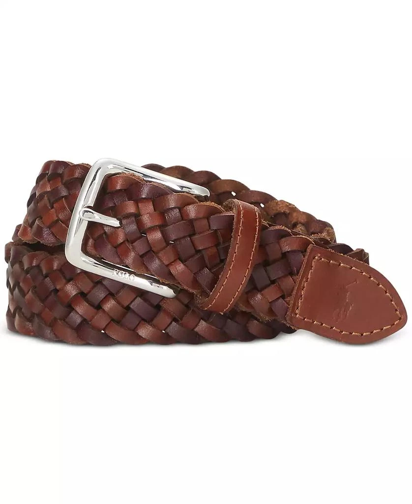 Ralph Lauren Men's Braided Leather Belt 1