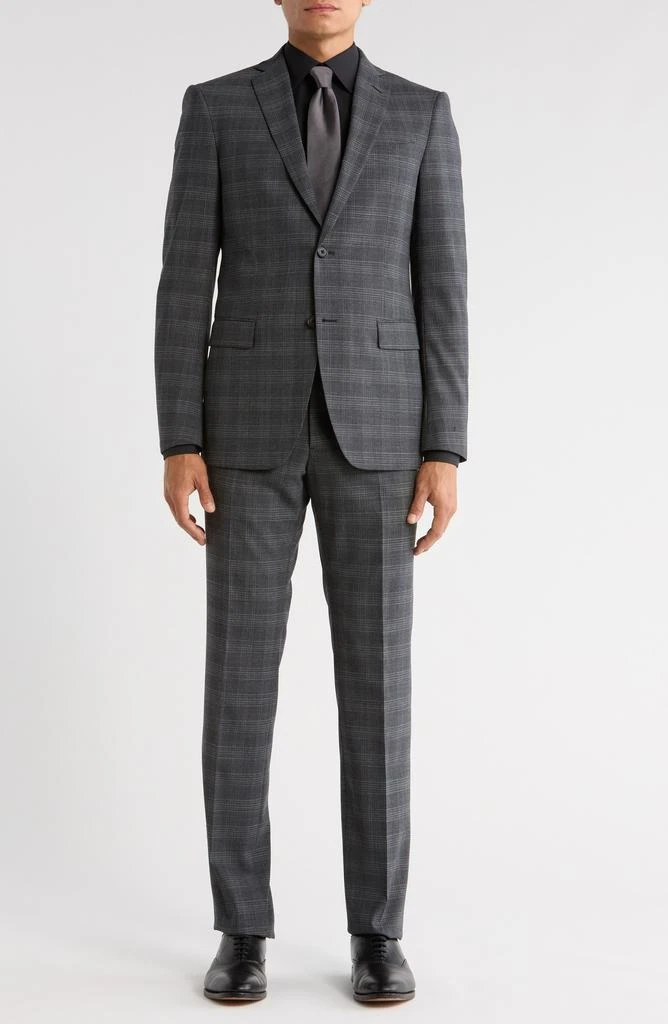 John Varvatos Plaid Wool Blend Suit