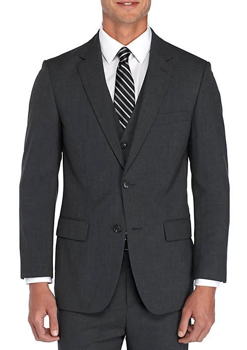 Saddlebred® Big Tall Charcoal Stretch Suit Coat 1