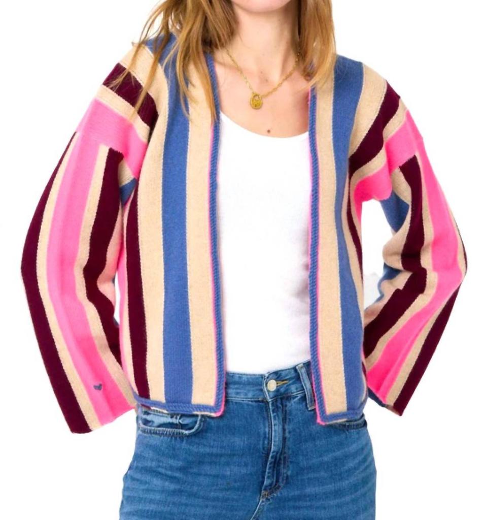 KERRI ROSENTHAL Beau Cardigan In Multi
