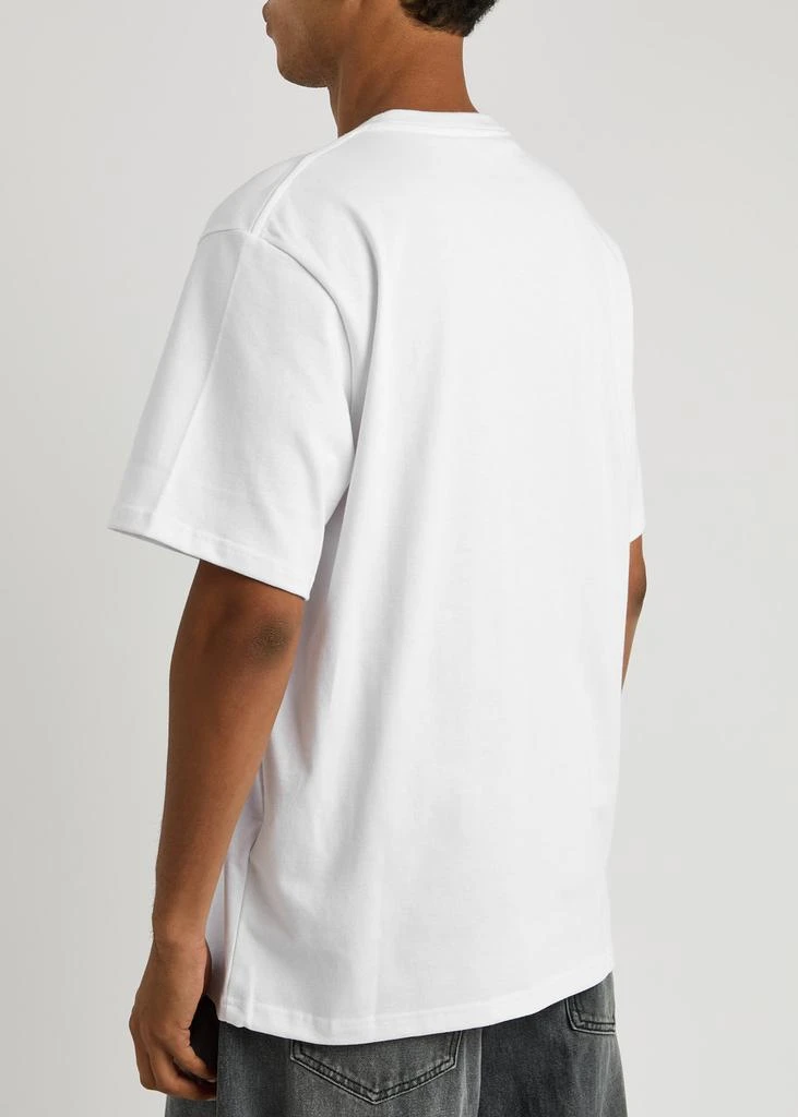 JW Anderson Logo and graphics-embroidered cotton T-shirt 3