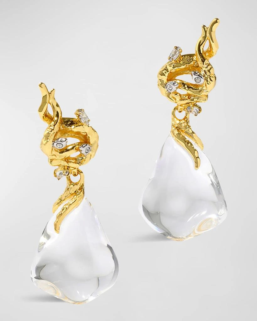 Alexis Bittar Liquid Vine Lucite Small Raindrop Earrings 1