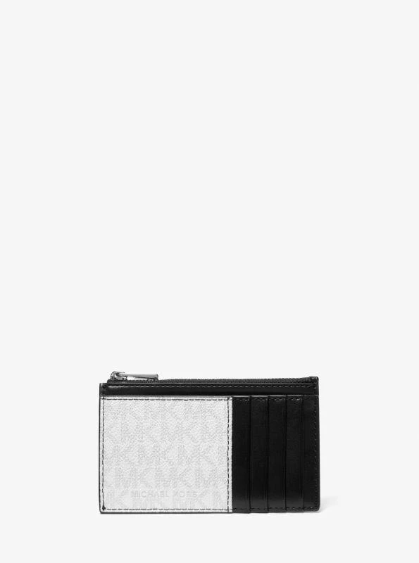 Michael Kors Cooper Slim Signature Logo Zip Wallet 1