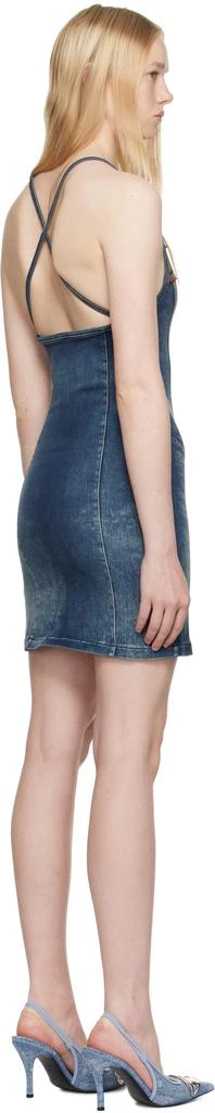 Diesel Blue De-Pilu-Dress-S Denim Minidress 3