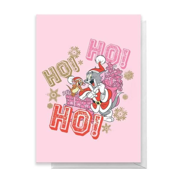 Original Hero Tom And Jerry Ho! Ho! Ho! Greetings Card 1