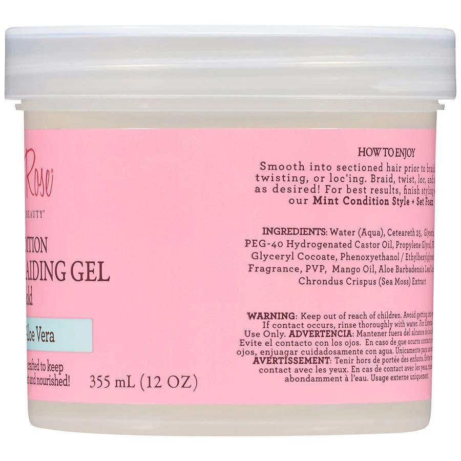 Camille Rose Naturals Mint Condition Nourishing Braiding Gel, Sea Moss 
Aloe Vera 8