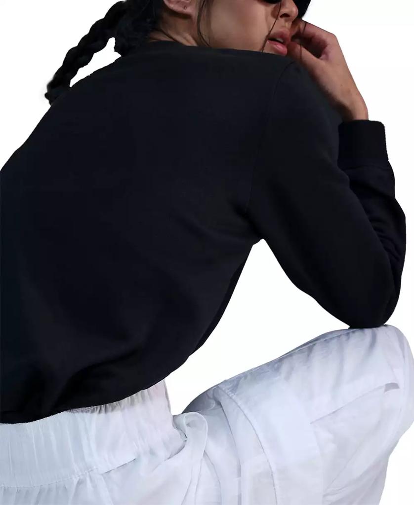 women's nike sportswear shine fleece crew sweatshirt