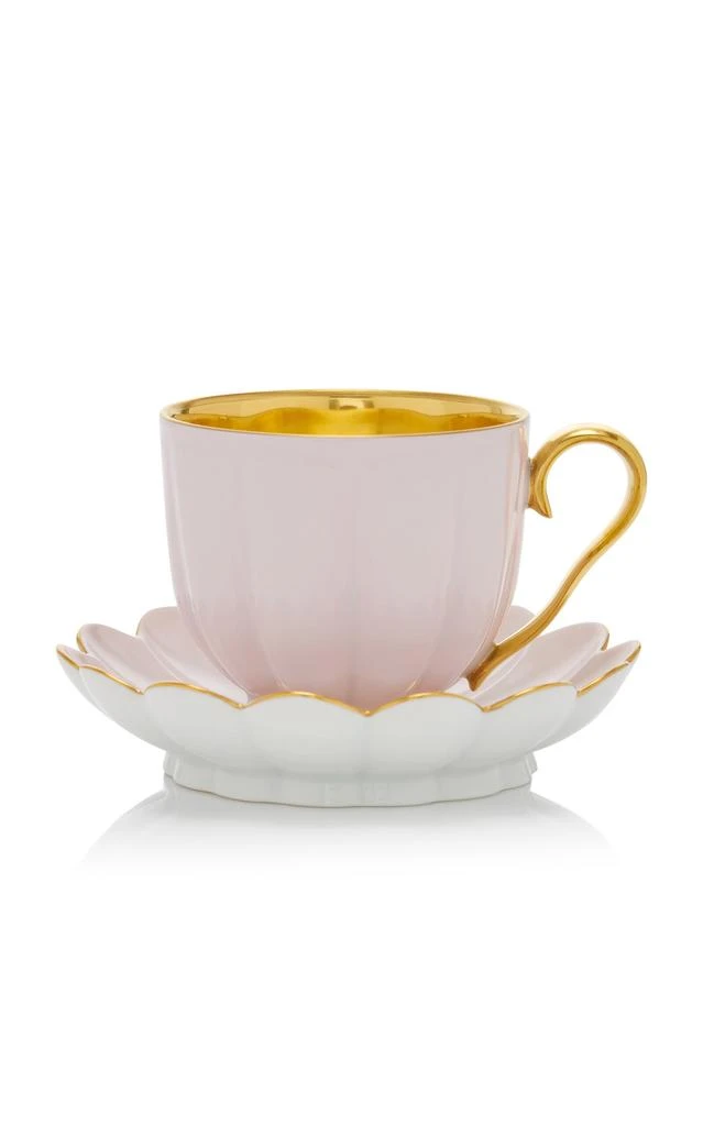 Augarten Wien Augarten Wien - Porcelain Coffee Cup and Saucer - Pink - Moda Operandi