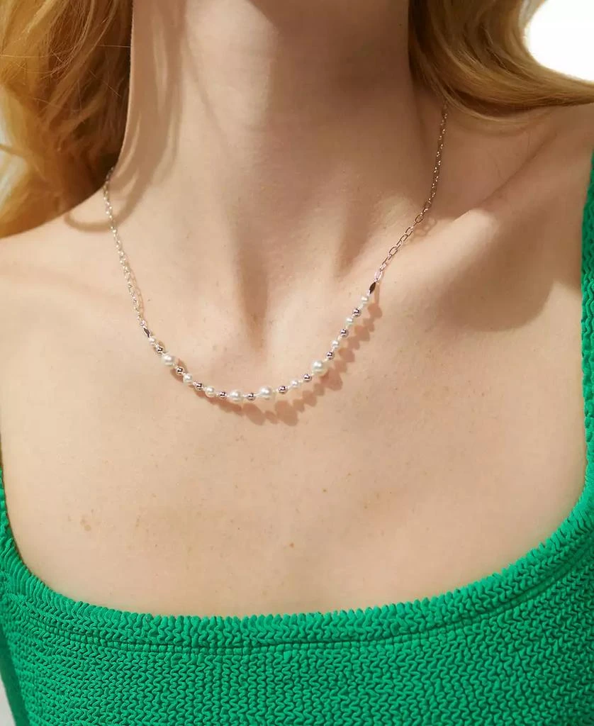 Nadri AJOA by 18k Gold-Plated Imitation Pearl Statement Necklace, 16" + 2" extender 4