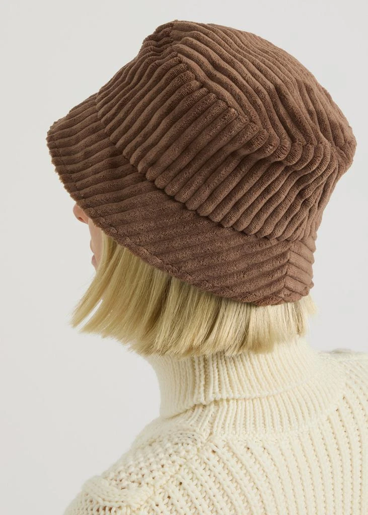 Moncler Logo corduroy bucket hat 4