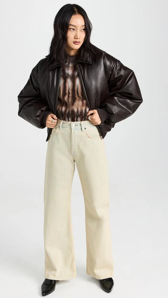Acne Studios Faux Leather Bomber Jacket 4