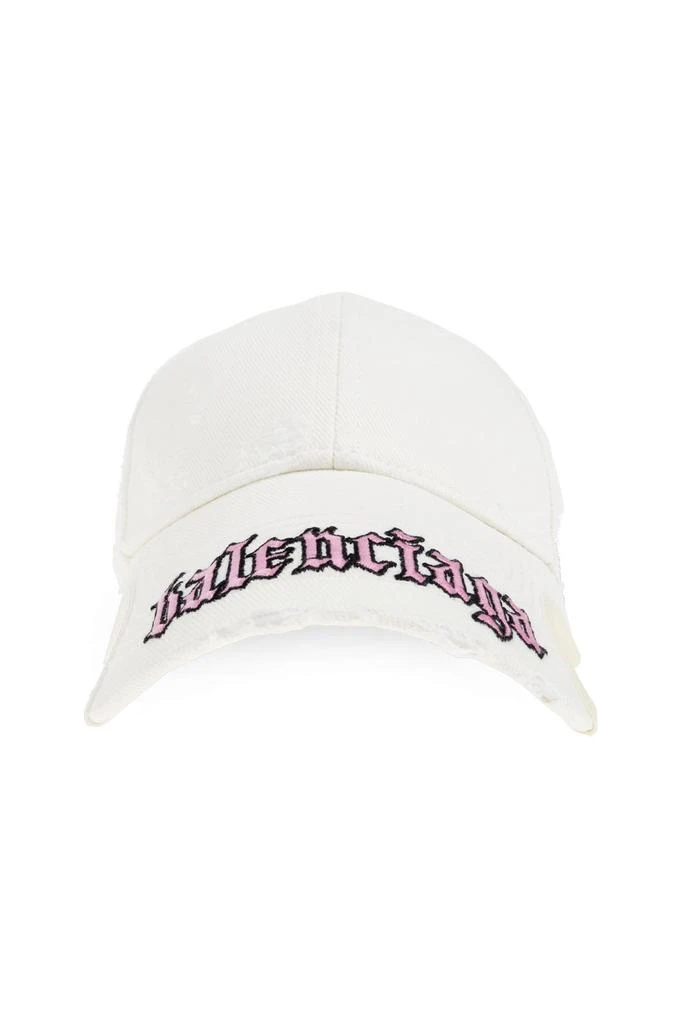 Balenciaga Balenciaga Blackletter Script Faded Cap 1