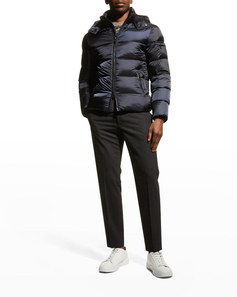 MooRER Men's Goose Down Bomber Jacket