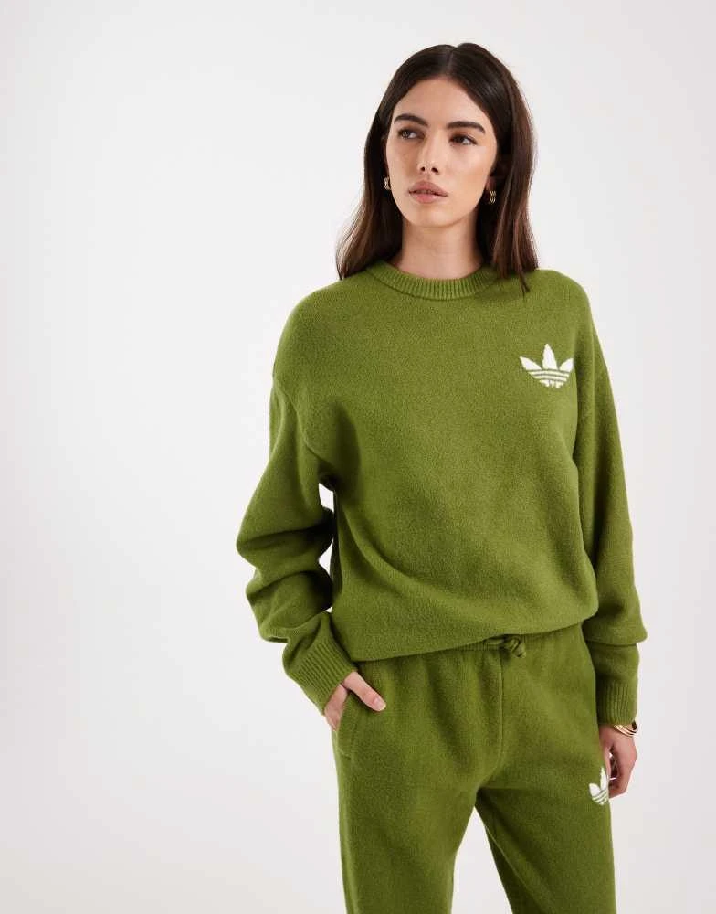Adidas adidas Originals knitted jumper in olive green