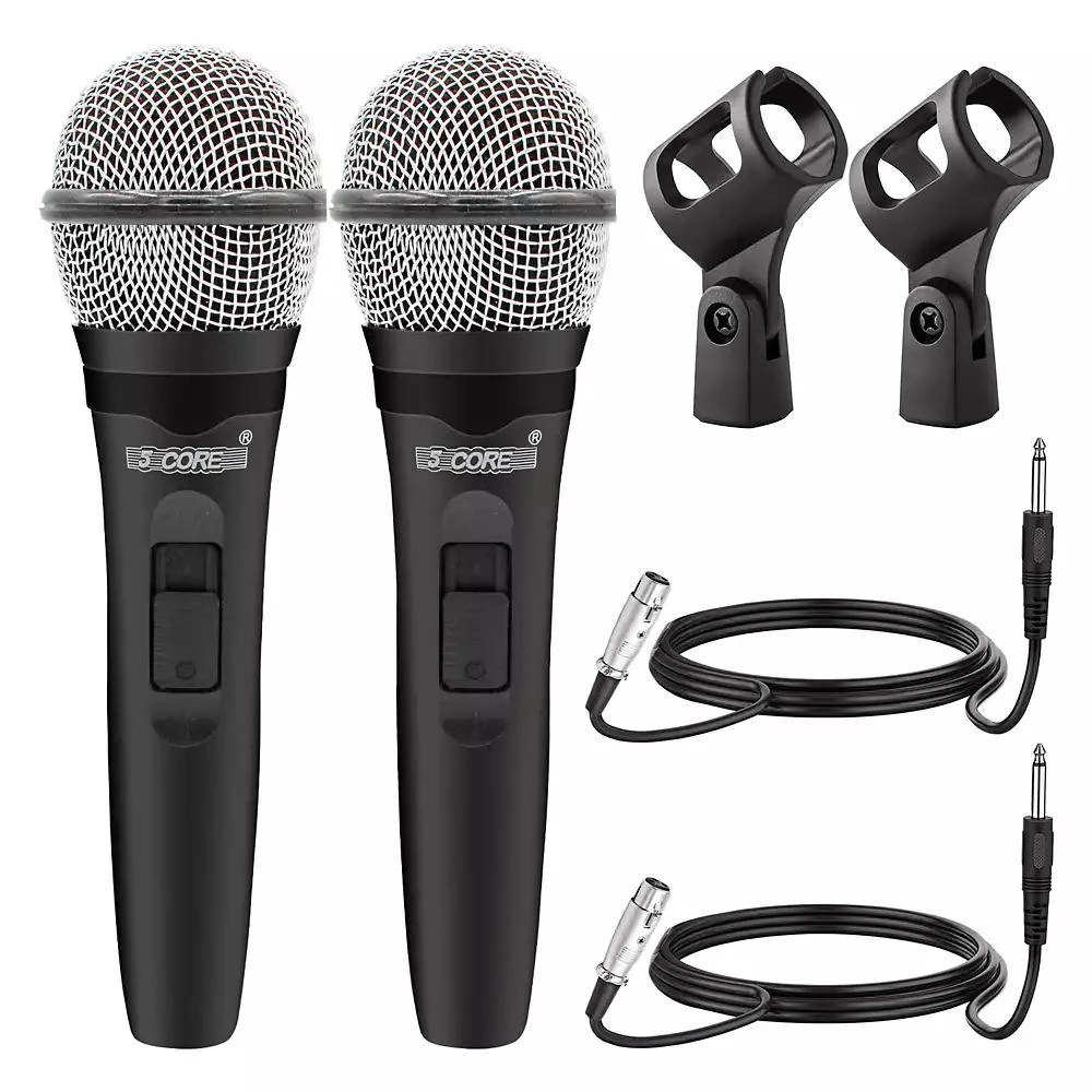 5 Core Microphone For Singing Karaoke Mic XLR Dynamic Mic Cardioid Unidirectional Microfono - 2PCS