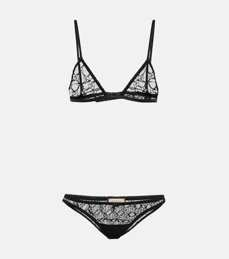Gucci GG tulle bra and underwear set 1