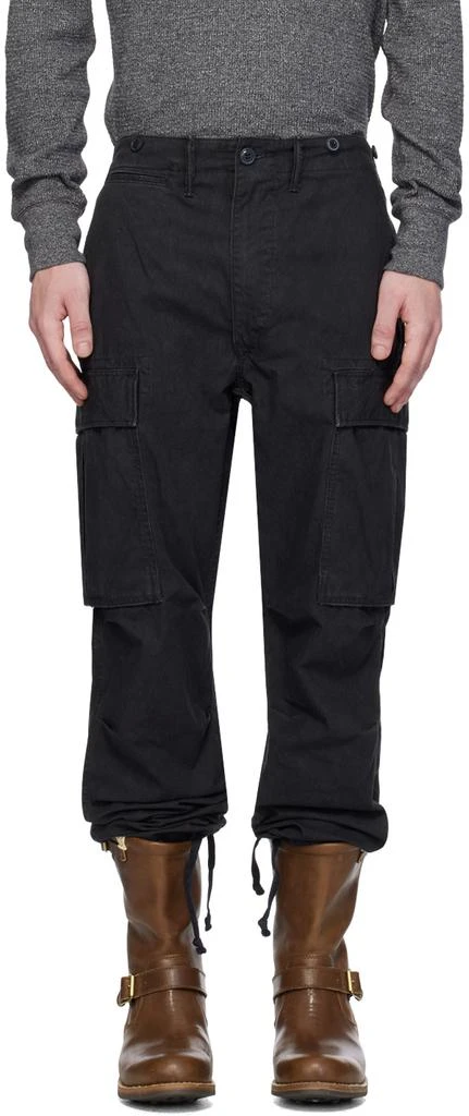 RRL Black Surplus Cargo Pants 1
