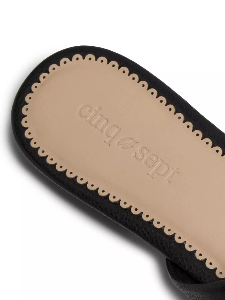 Cinq à Sept Grace Studded Leather Sandals 5