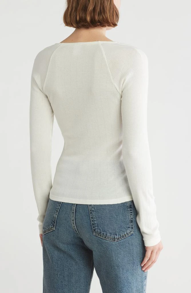 Melrose and Market Long Sleeve V-Neck T-Shirt 2