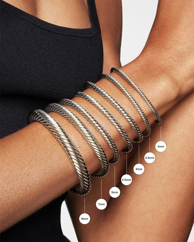 David Yurman Cable Buckle Bracelet in Silver with 18K Gold 4