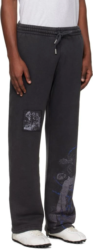 Off-White Black Faded Painting Sweatpants 2